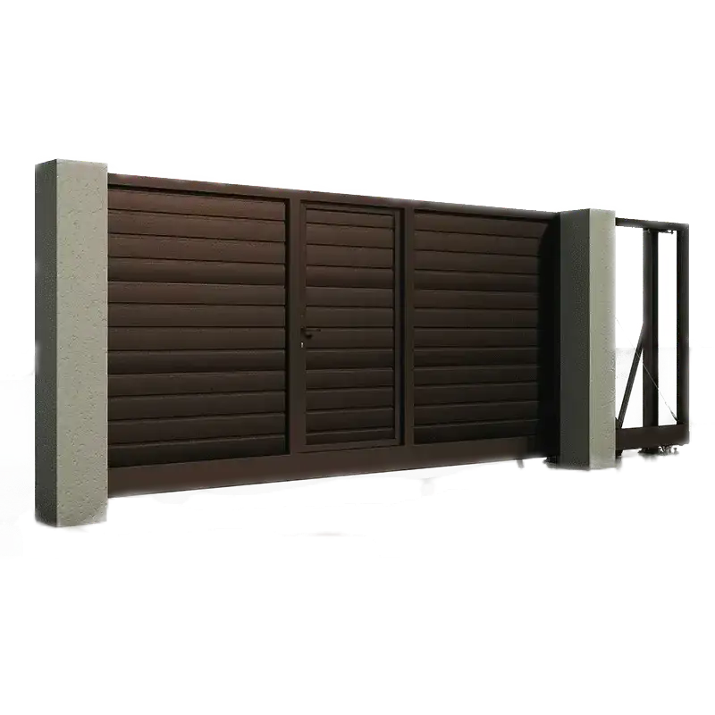 Откатные ворота Алютех 