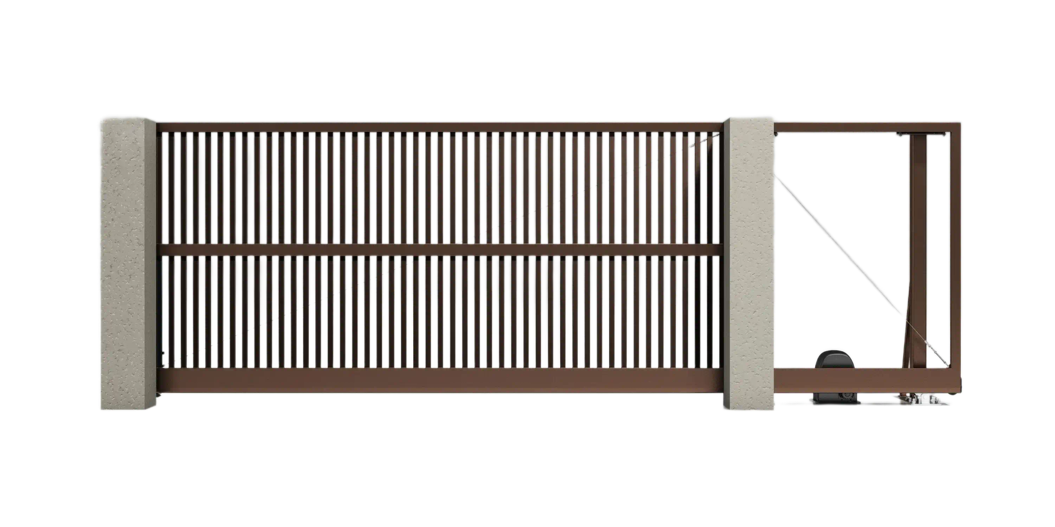 Откатные ворота Алютех 