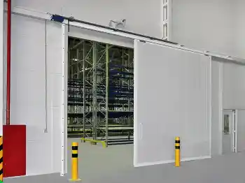 Автоматические промышленные ворота 2500х3000, белые