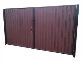 Въездные распашные ворота c калиткой Doorhan 2400x4250