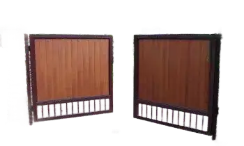 Распашные ворота на дачу