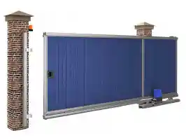 Автоматические откатные ворота Alutech 4500x2000 с роликовыми опорами